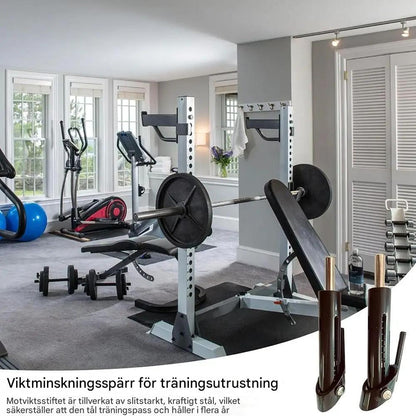 2-pack Viktstackspinnar – Multifunktionella Gympinnar för Viktmaskiner