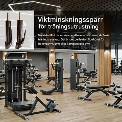 2-pack Viktstackspinnar – Multifunktionella Gympinnar för Viktmaskiner